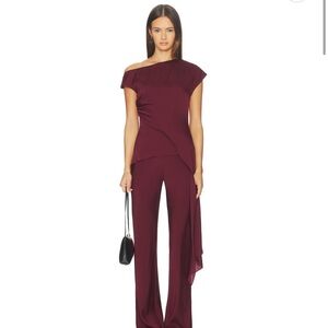 SRG Selena Silk Top in Oxblood